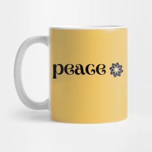peace. love. yoga Mug